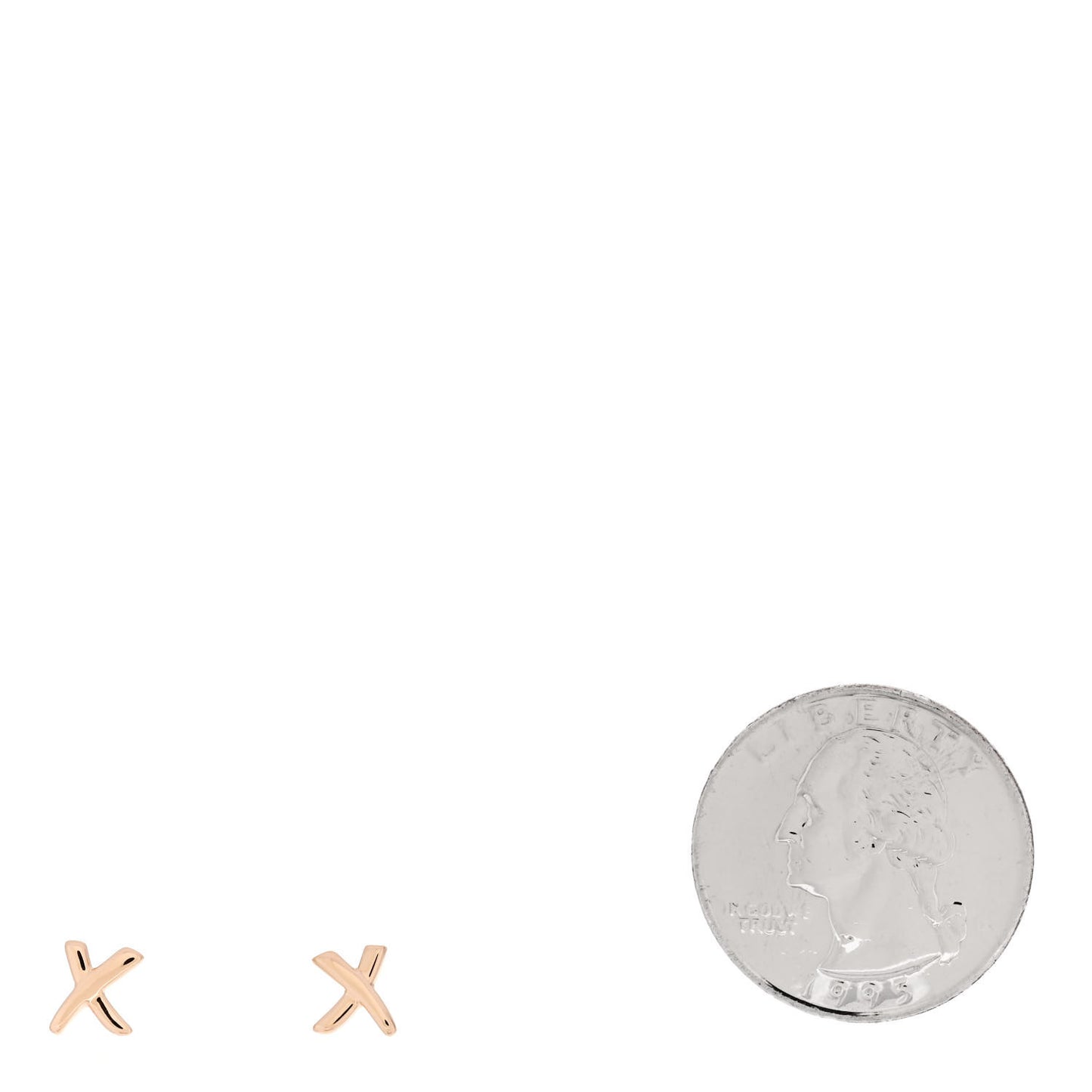 18K Rose Gold Mini Paloma's Graffiti X Earrings