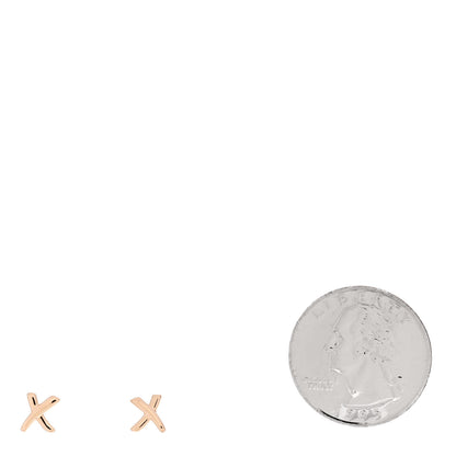 Tiffany 18K Rose Gold Mini Paloma's Graffiti X Earrings 2 of 4