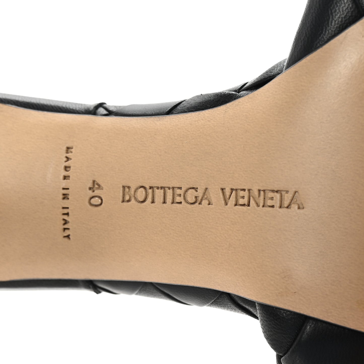 Nappa Maxi Intrecciato Lido Mule Sandals 40 Black