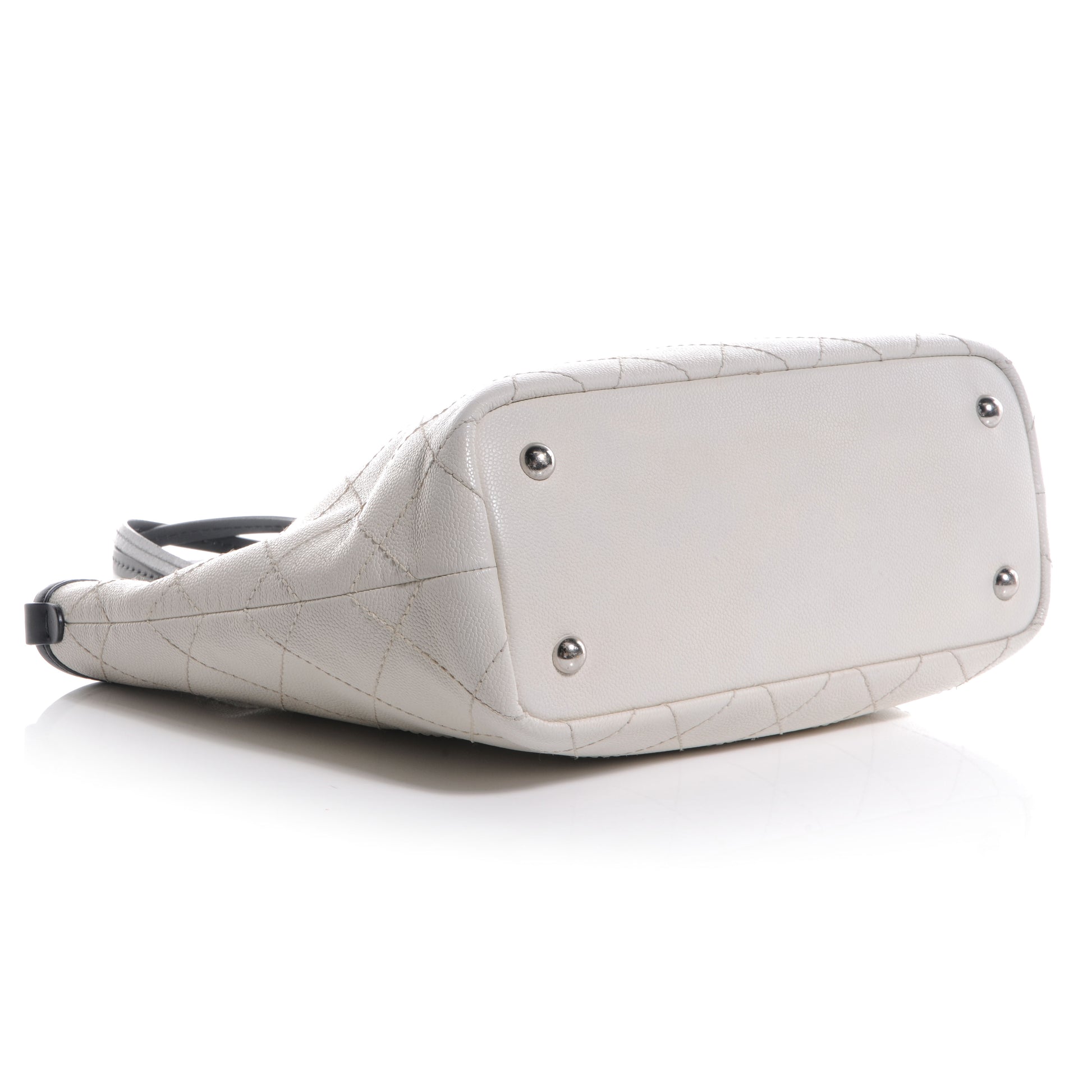 Chanel Grained Calfskin Shopping Fever Tote White 4 of 7