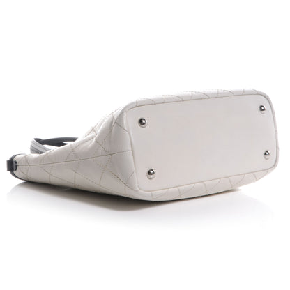 Chanel Grained Calfskin Shopping Fever Tote White 4 of 7