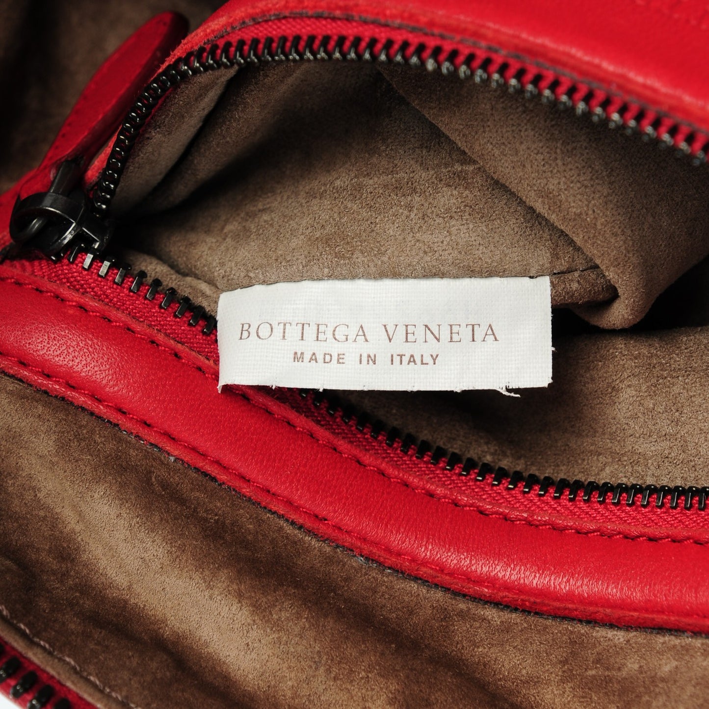 Nappa Intrecciato Pillow Crossbody Messenger Corniola