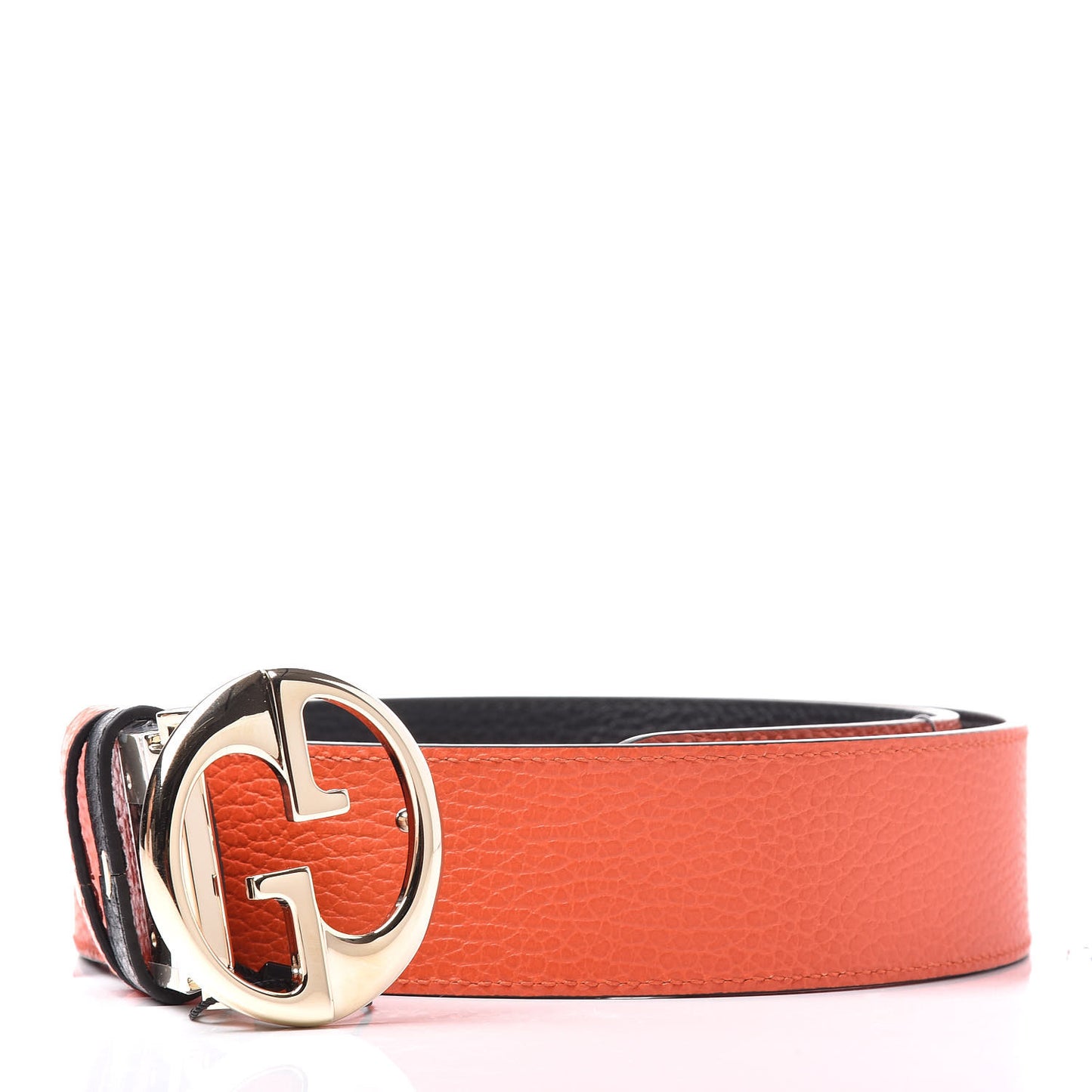 Calfskin 1973 Reversible Belt 90 36 Orange Black