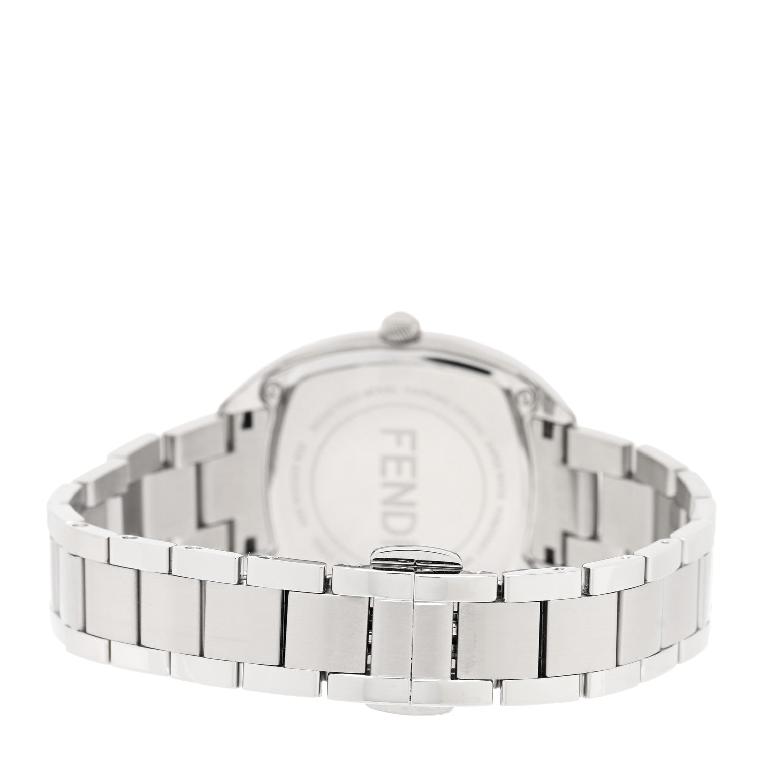 Fendi Stainless Steel Diamond Mother of Pearl 32mm Momento Quartz Watch 3 of 4