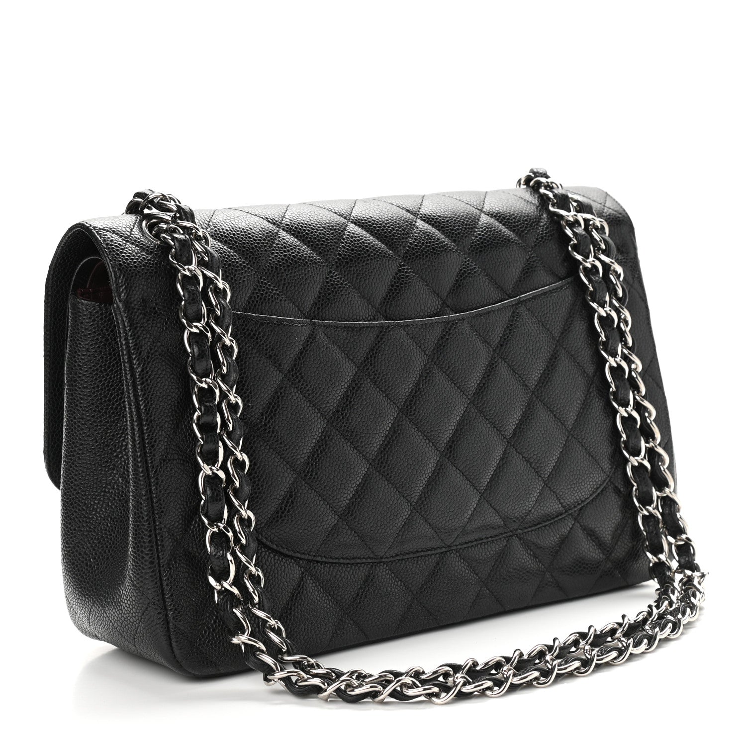 Chanel Caviar Quilted Jumbo Double Flap Black 3 of 11