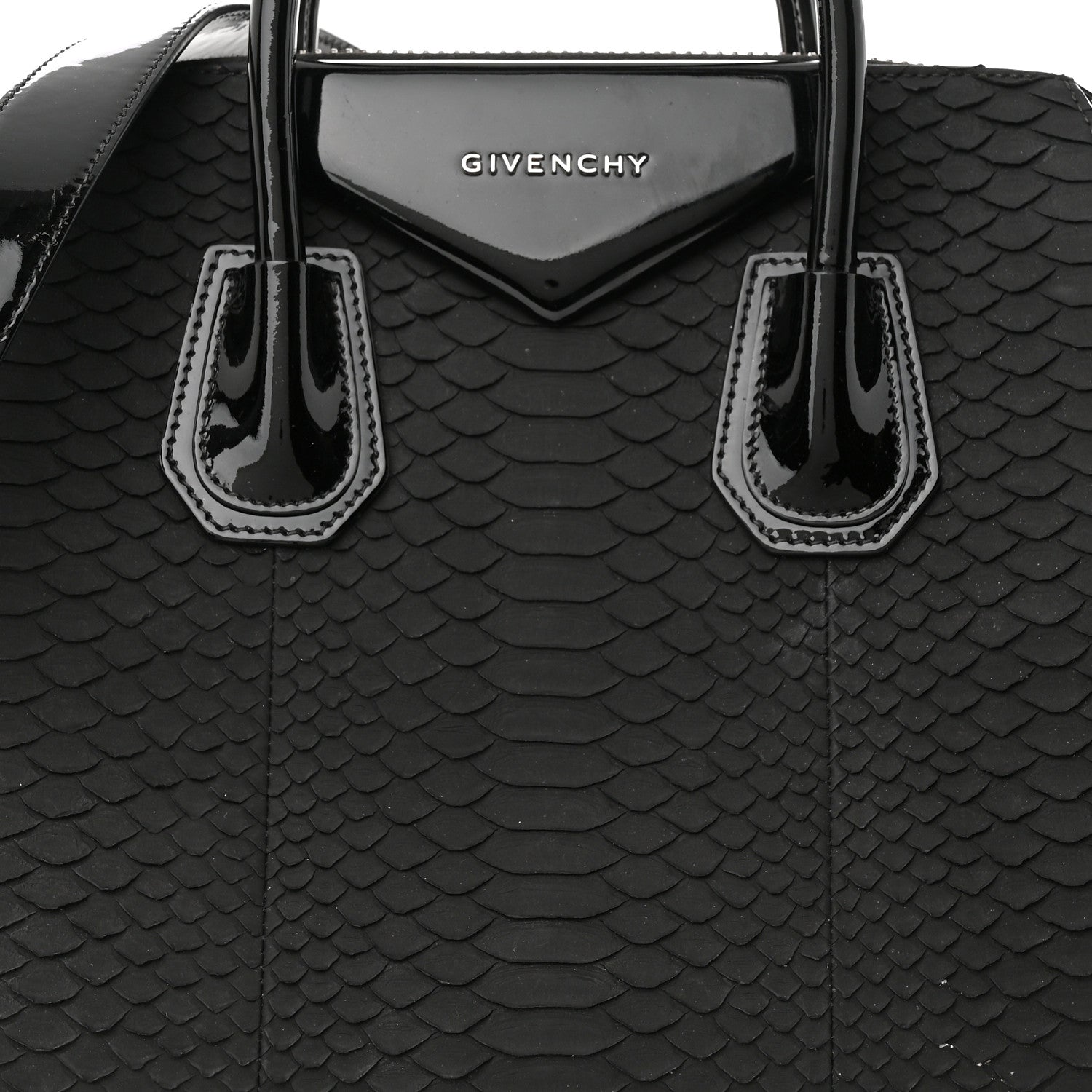 Givenchy Snakeskin Patent Mini Antigona Black 8 of 14