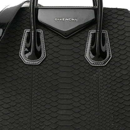 Givenchy Snakeskin Patent Mini Antigona Black 8 of 14