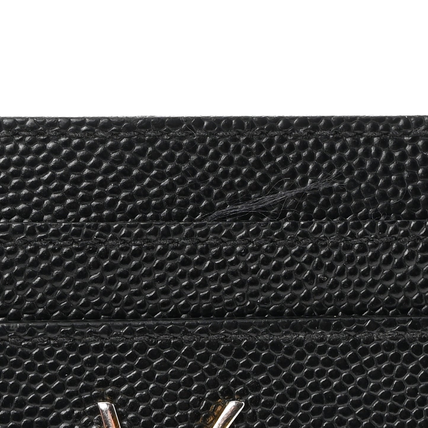 Grain De Poudre Monogram Credit Card Case Black