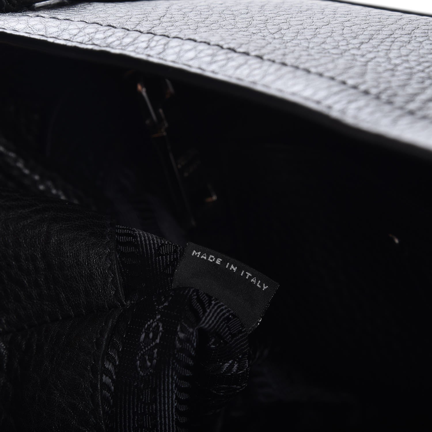 Prada Vitello Daino Tote Nero Black 8 of 9