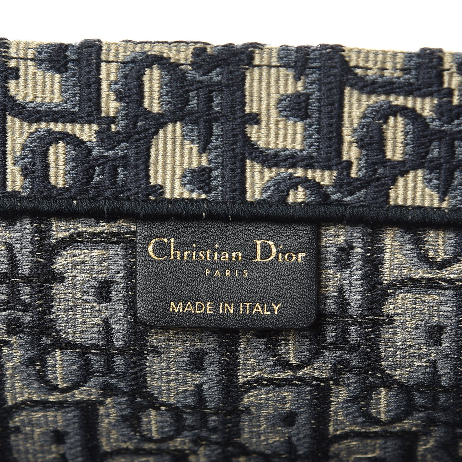 Christian Dior Oblique Book Tote Blue Multicolor 8 of 9