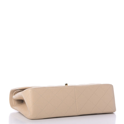 Chanel Caviar Quilted Jumbo Double Flap Beige Clair 4 of 9