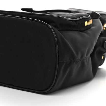 Prada Saffiano Tessuto Nylon Mini Bucket Crossbody Bag Black 8 of 8