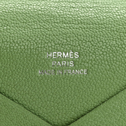 Hermes Chevre Mysore Calvi Card Case Vert Criquet 6 of 9