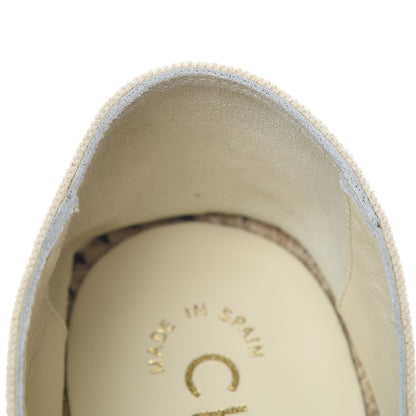 Chanel Fabric Biarritz CC Espadrilles 37 Beige Black 10 of 12