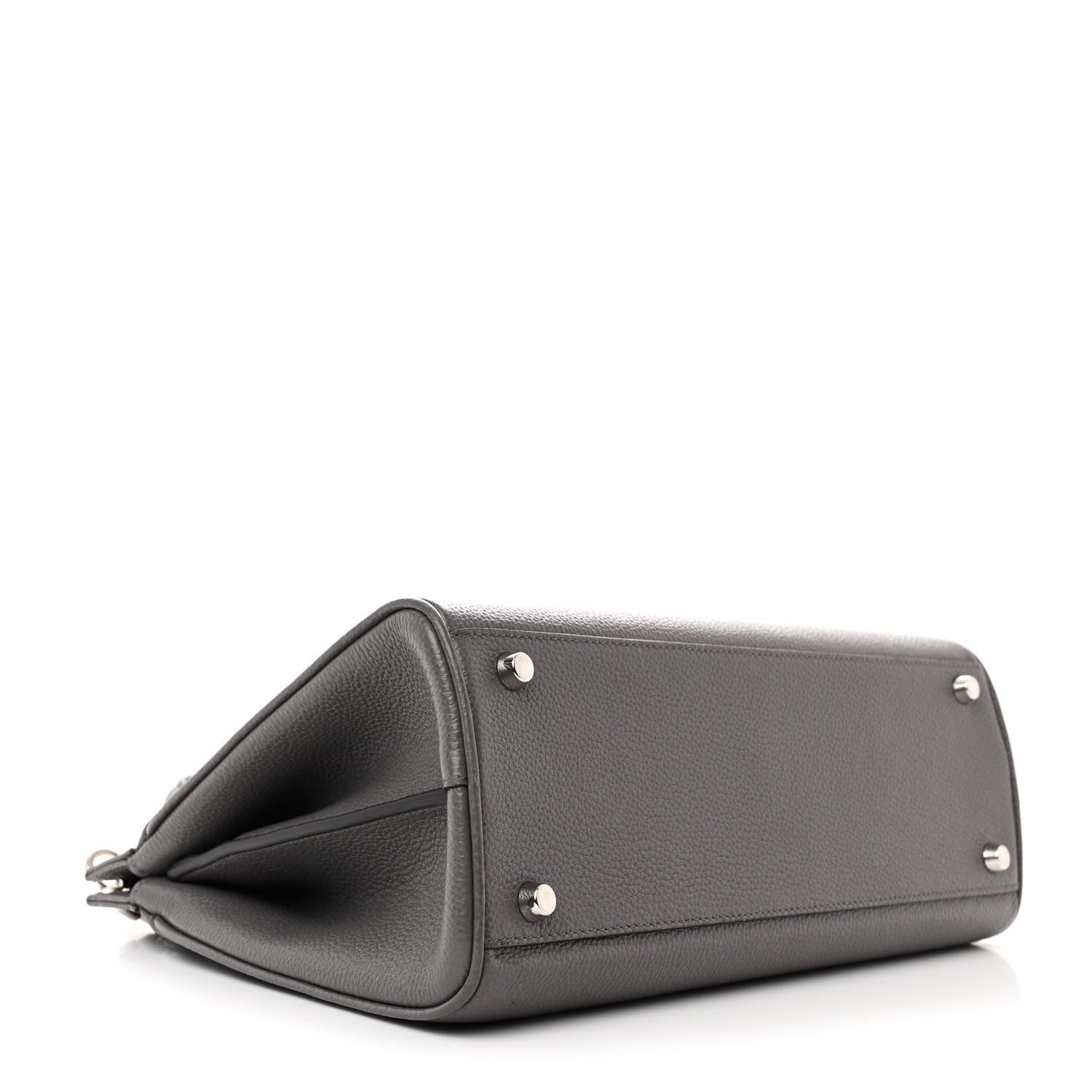 Gucci Grainy Calfskin Small Zumi Top Handle Bag Dusty Grey 4 of 12