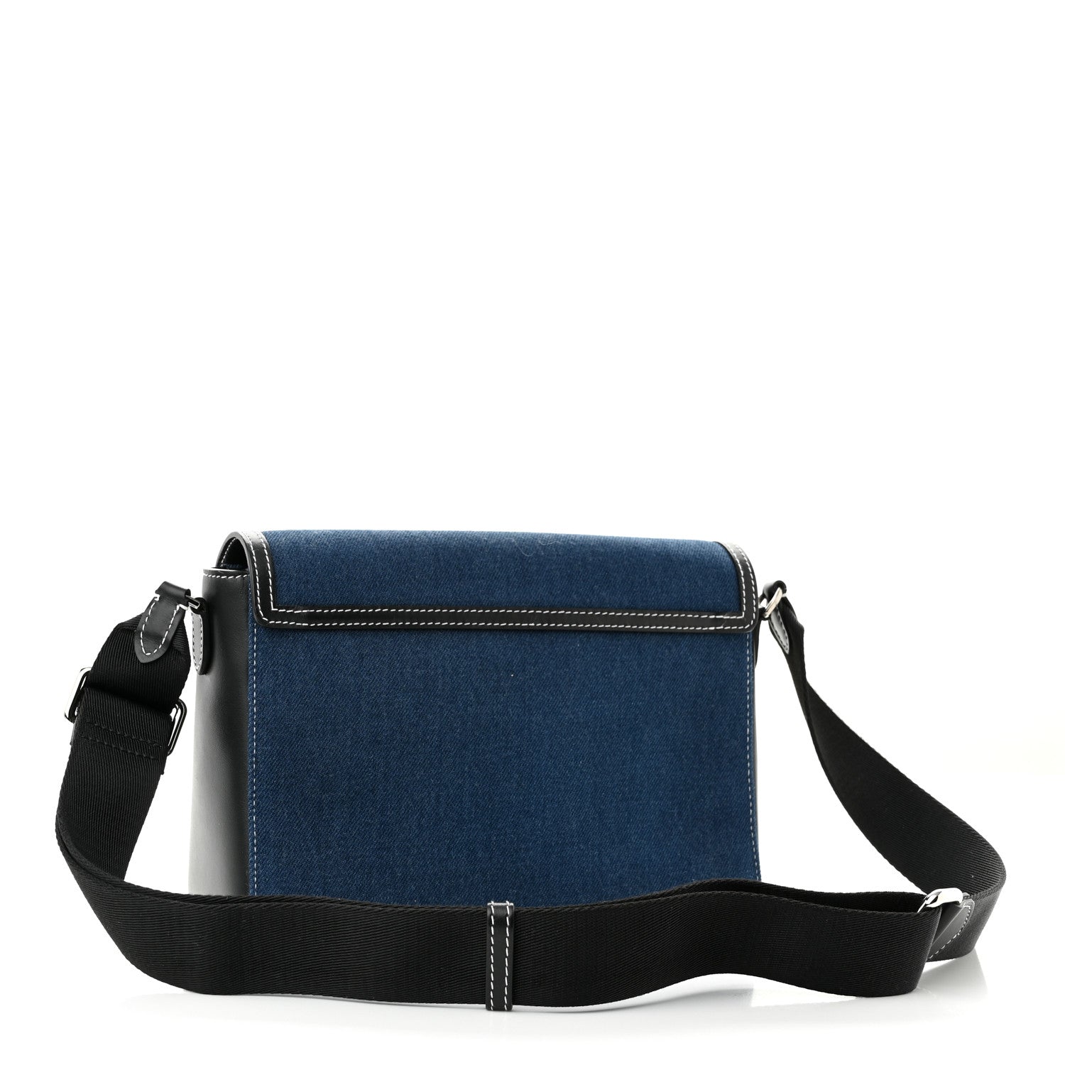 Burberry Denim Medium Print Note Crossbody Bag Blue 3 of 10