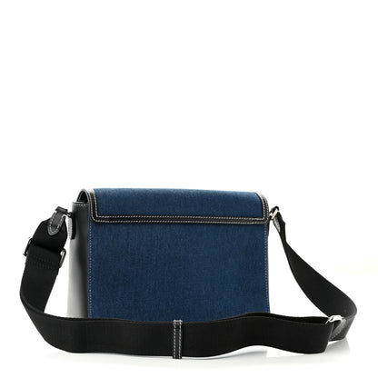 Burberry Denim Medium Print Note Crossbody Bag Blue 3 of 10