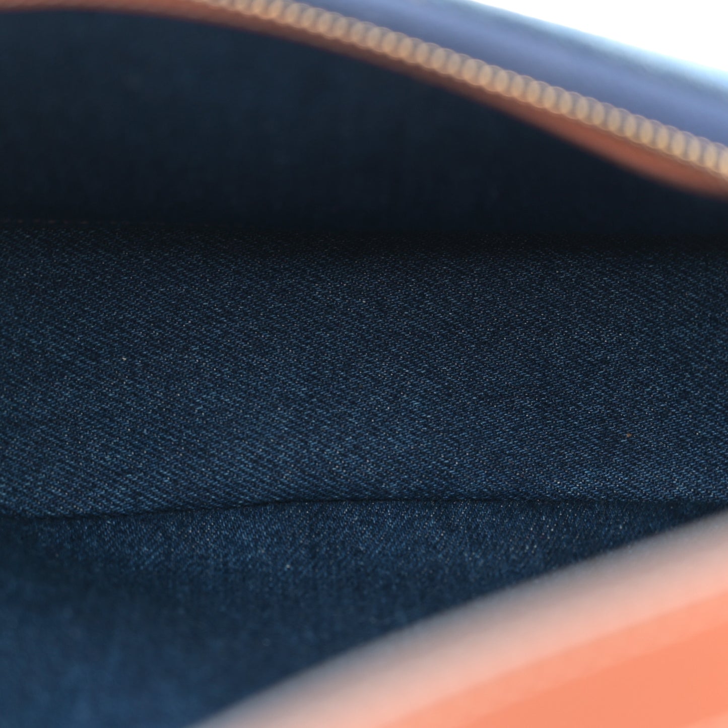 Denim Ava Shoulder Bag Navy Tan