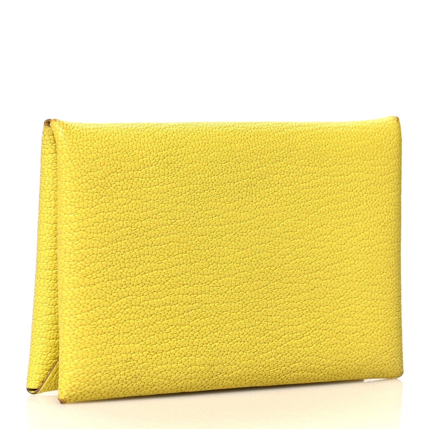 Hermes Chevre Mysore Calvi Card Case Lime 3 of 13