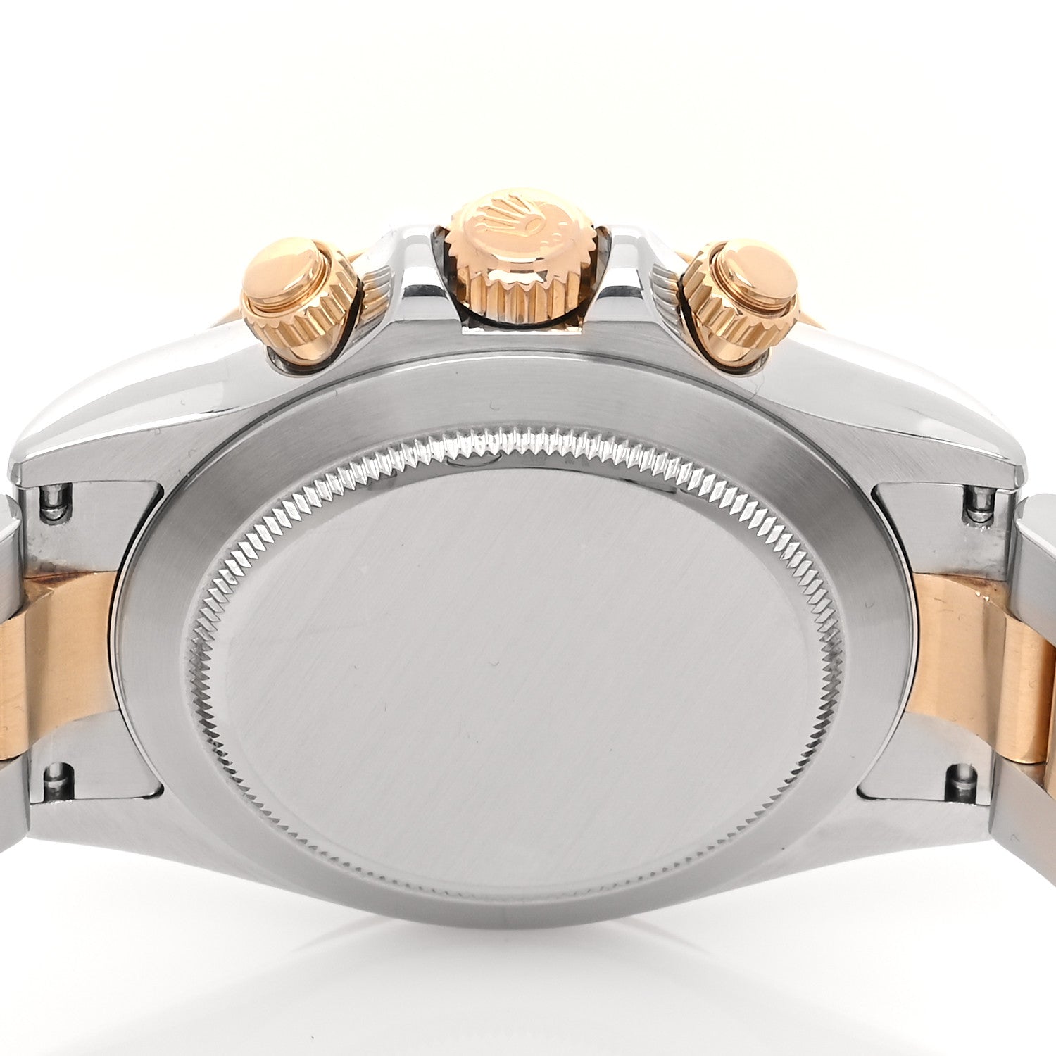 Rolex Stainless Steel 18K Yellow Gold Diamond 40mm Oyster Perpetual Cosmograph Daytona Watch White 116523 4 of 5