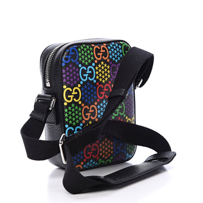 Gucci GG Supreme Monogram Psychedelic Messenger Bag Black 2 of 11