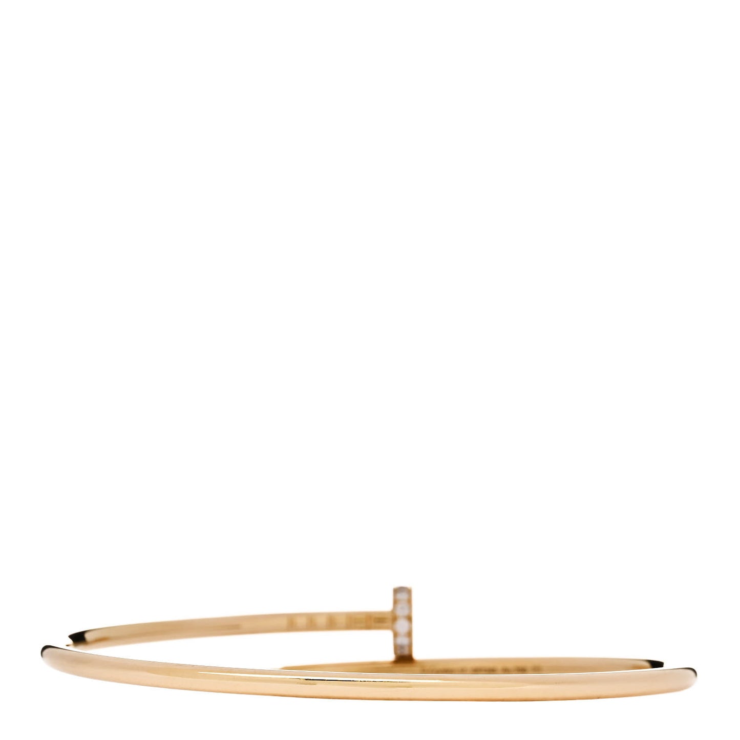 18K Yellow Gold Diamond Small Juste Un Clou Bracelet 17