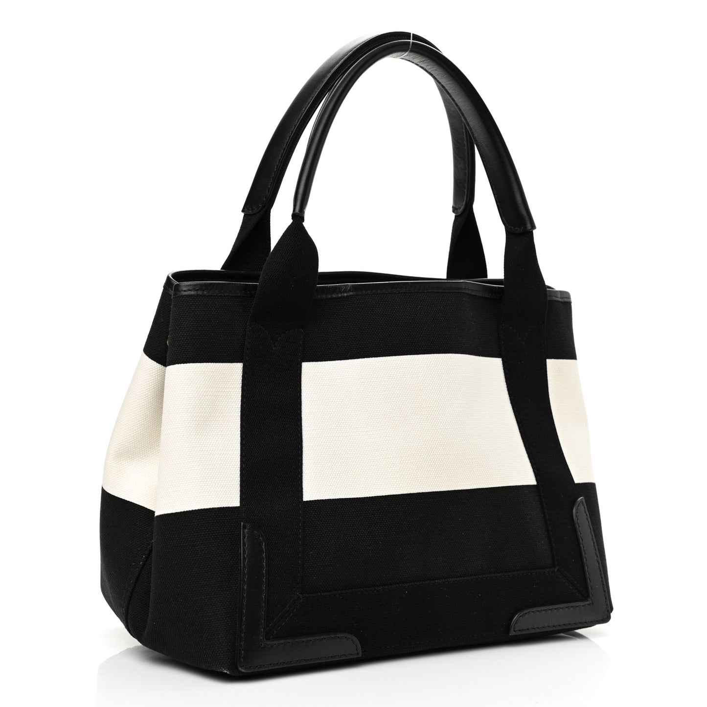 Canvas S Navy Cabas Natural Black