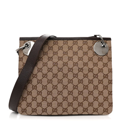Gucci Monogram Eclipse Messenger Bag Dark Brown 1 of 12