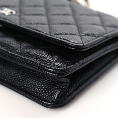 Chanel Caviar Quilted Wallet on Chain WOC Black 10 of 10