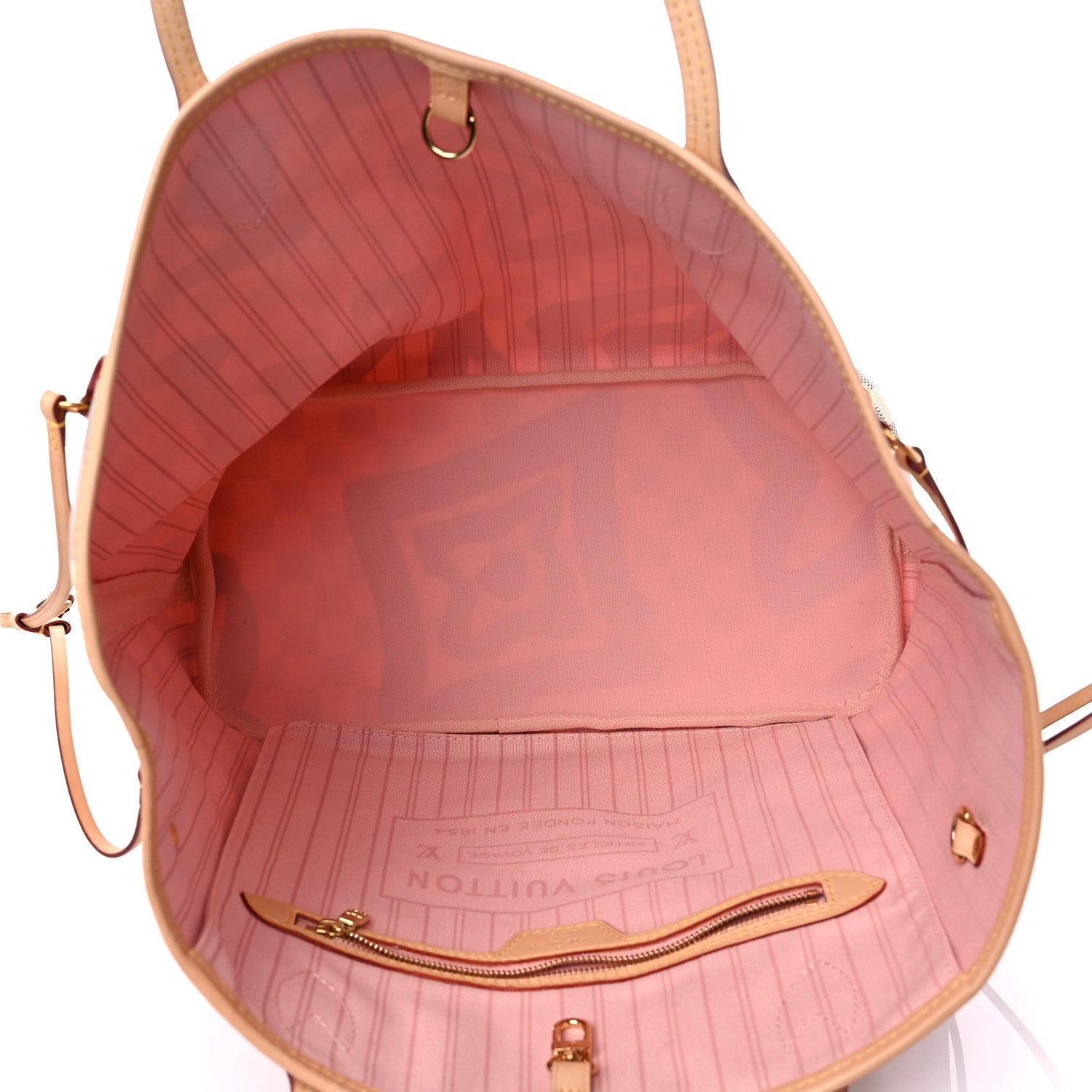 Louis Vuitton Damier Azur Tahitienne Neverfull MM 7 of 13