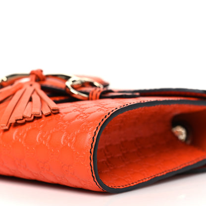 Gucci Soft Microguccissima Mini Emily Chain Shoulder Bag Sun Orange 9 of 10