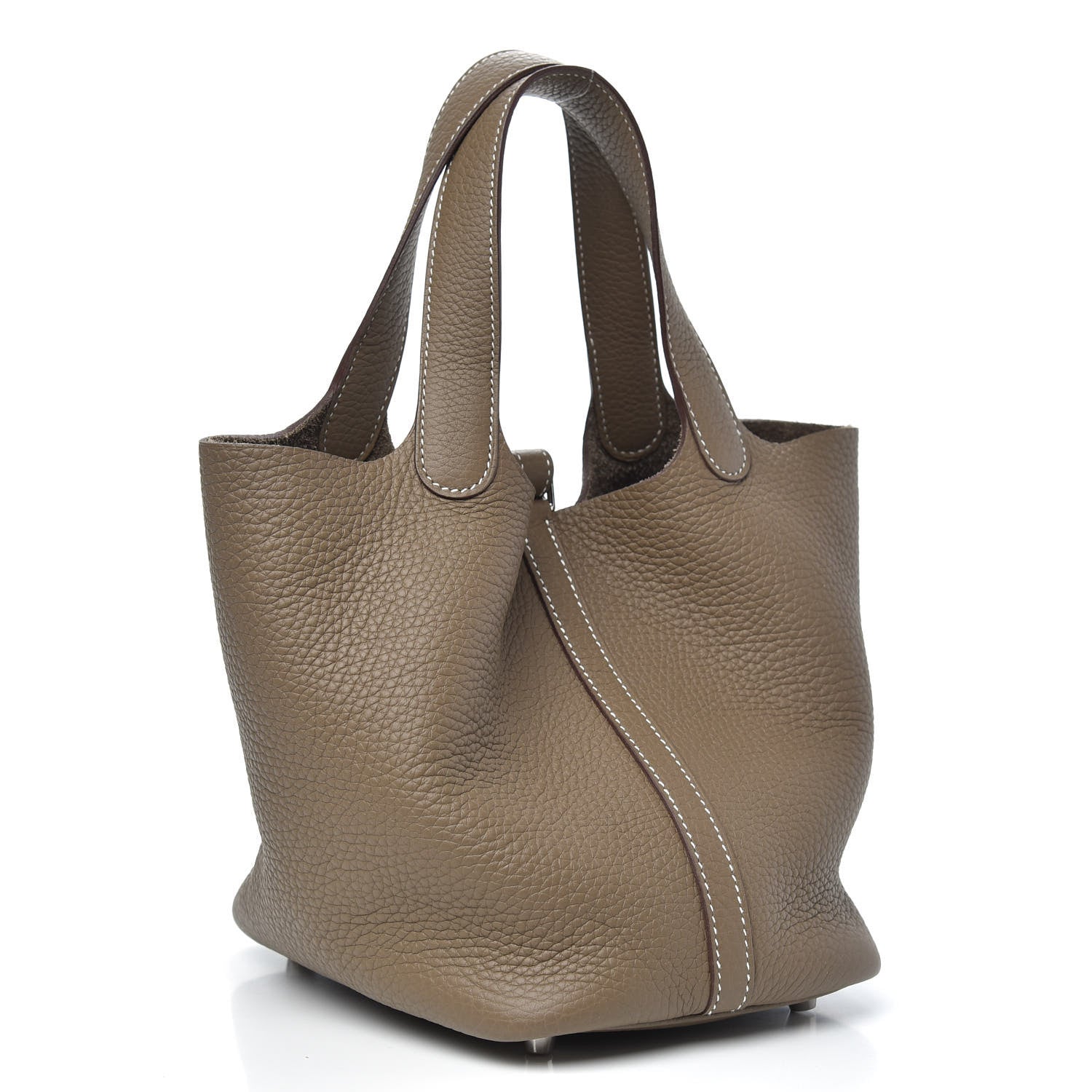 Hermes Taurillon Clemence Picotin Lock 18 PM Etoupe 3 of 10