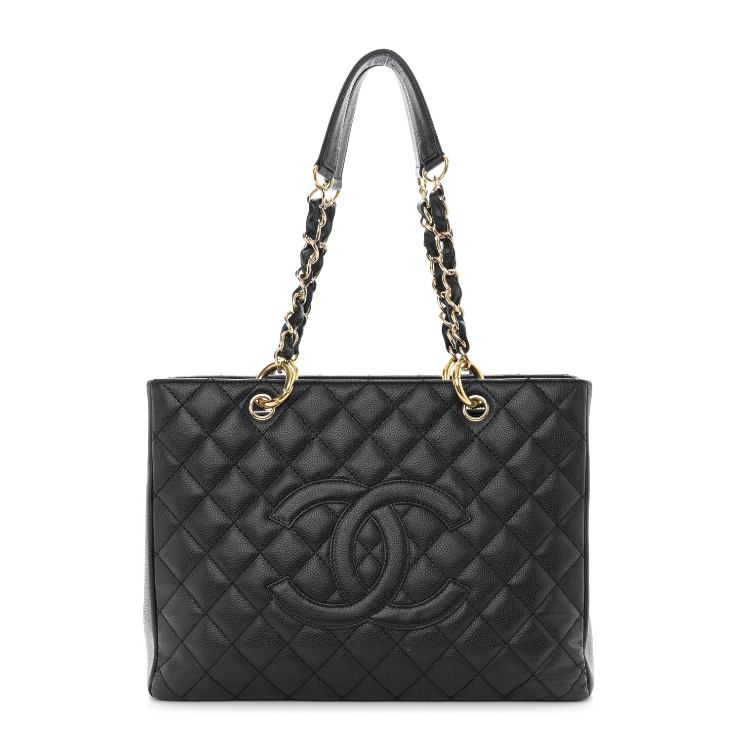 Chanel Caviar Quilted Grand Shopping Tote GST Black 1 of 10