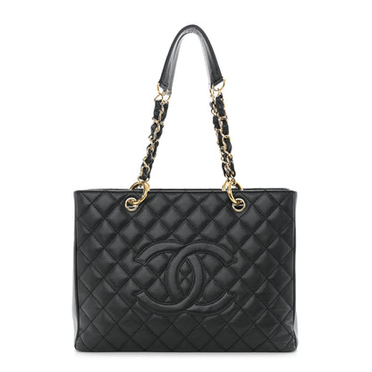 Chanel Caviar Quilted Grand Shopping Tote GST Black 1 of 10