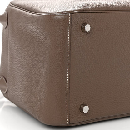 Hermes Taurillon Clemence Lindy 30 Etoupe 9 of 10