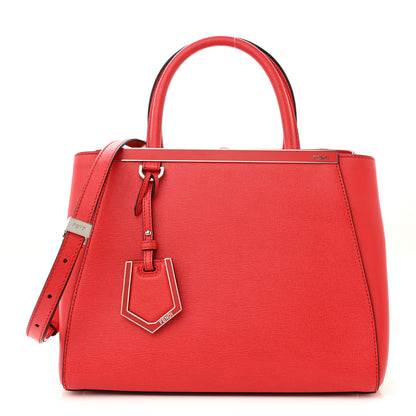 Fendi Vitello Elite Petite 2Jours Tote Papavero 1 of 10