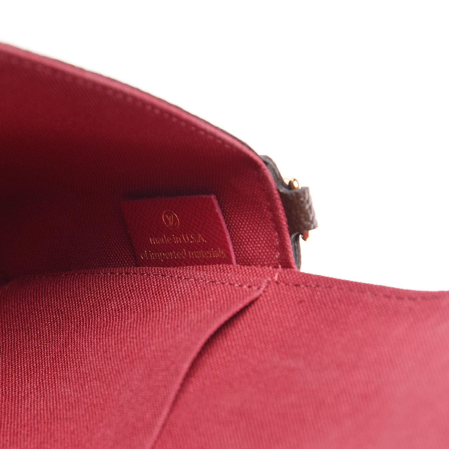 Monogram Pochette Felicie Chain Wallet Fuchsia