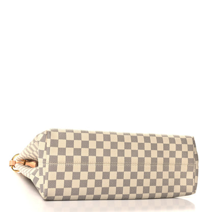 Louis Vuitton Damier Azur Graceful MM Rose Ballerine 4 of 11