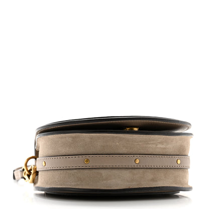 Chloe Calfskin Suede Small Nile Bracelet Bag Motty Grey 4 of 13