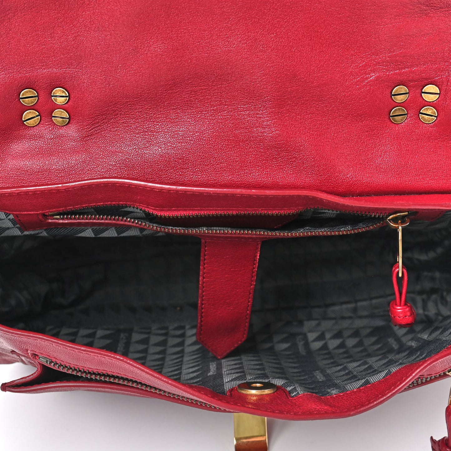 Lambskin Medium PS1 Satchel True Red