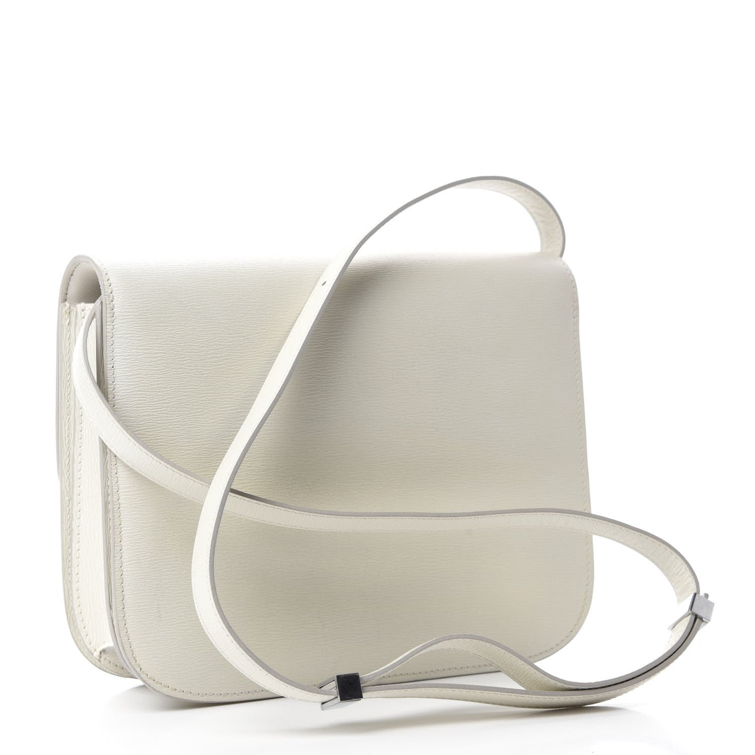 Celine Liege Calfskin Medium Classic Box Flap Bag White 3 of 10