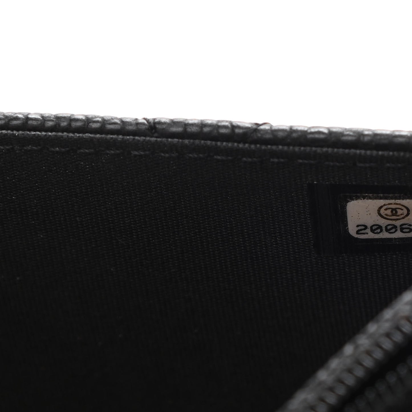 Caviar Quilted Boy Wallet On Chain WOC Black
