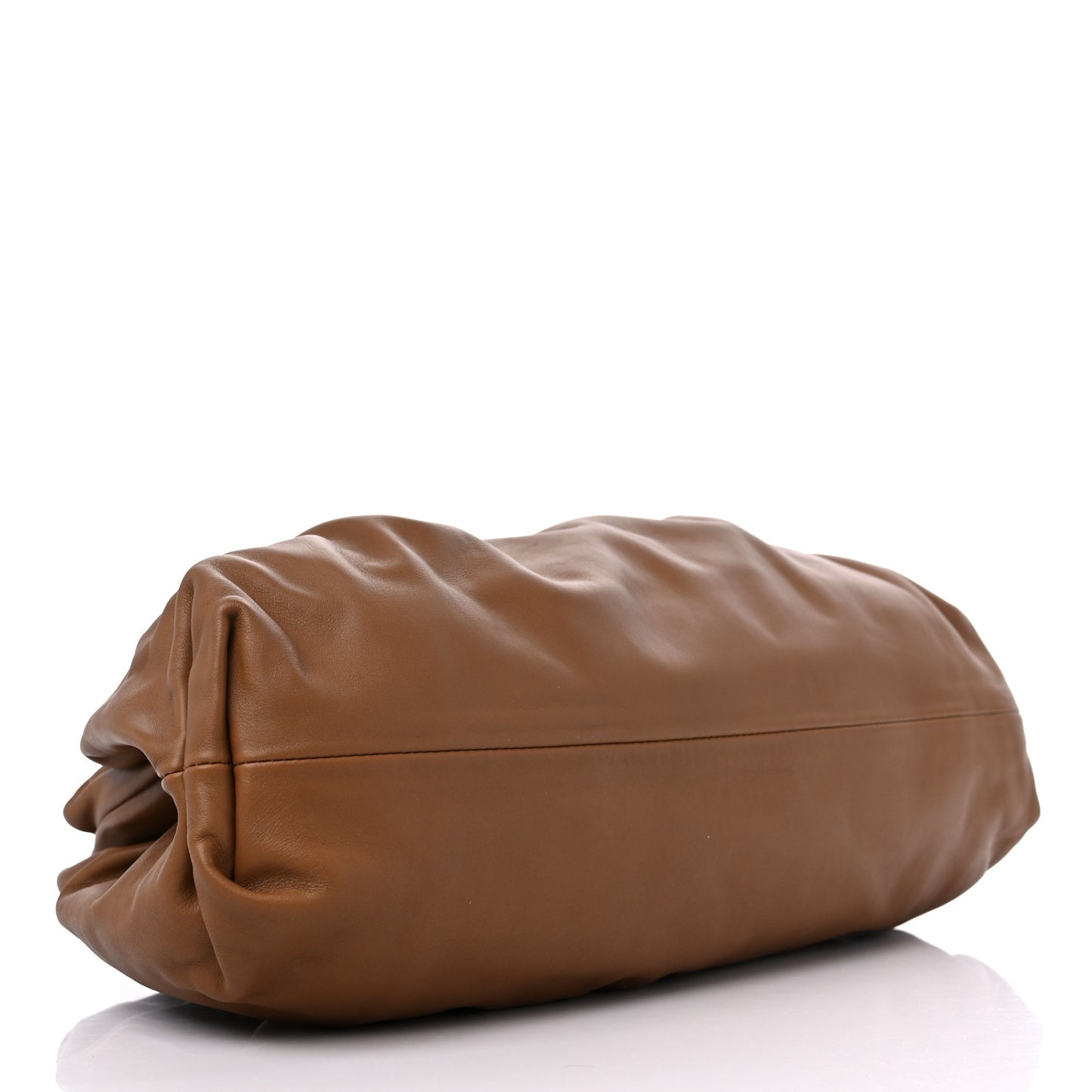 Smooth Butter Calf The Pouch Oversized Clutch Cammello