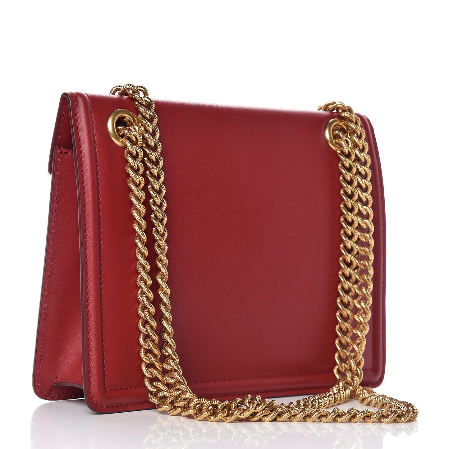 Smooth Calfskin Medium Devotion Crossbody Bag Poppy Red