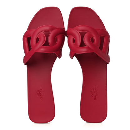 Hermes Rubber Aloha Sandals 40 Rose Baie 5 of 11