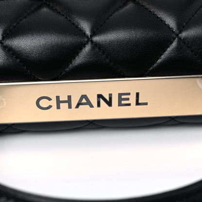 Chanel Lambskin Quilted Small Trendy CC Dual Handle Flap Bag Black 14 of 15