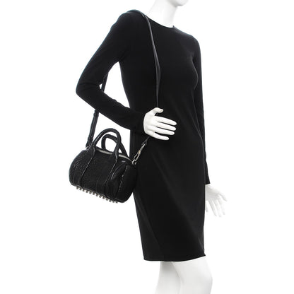 Alexander Wang Pebbled Lambskin Mini Rockie Black Rhodium Hardware 2 of 7
