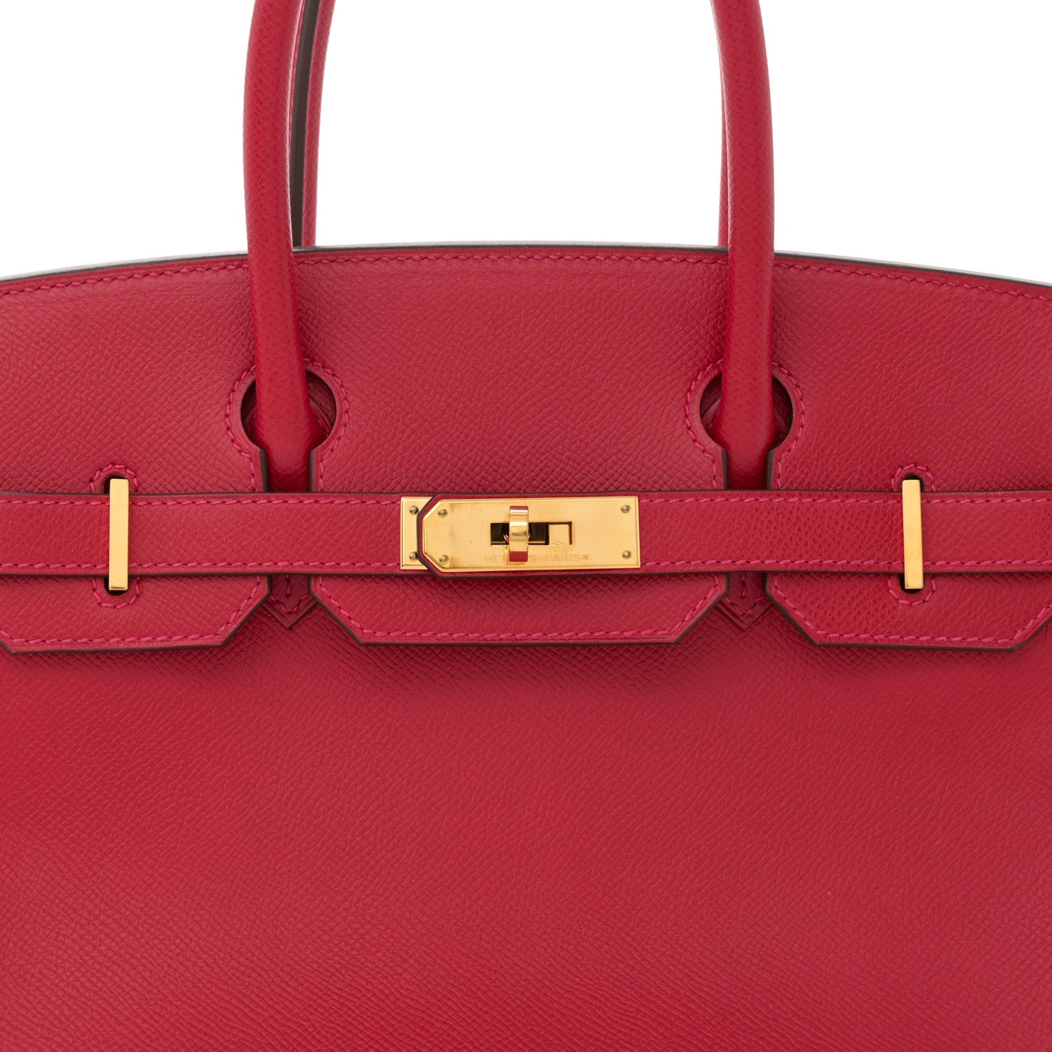 Hermes Epsom BIRKIN 30 Rouge Casaque 8 of 13