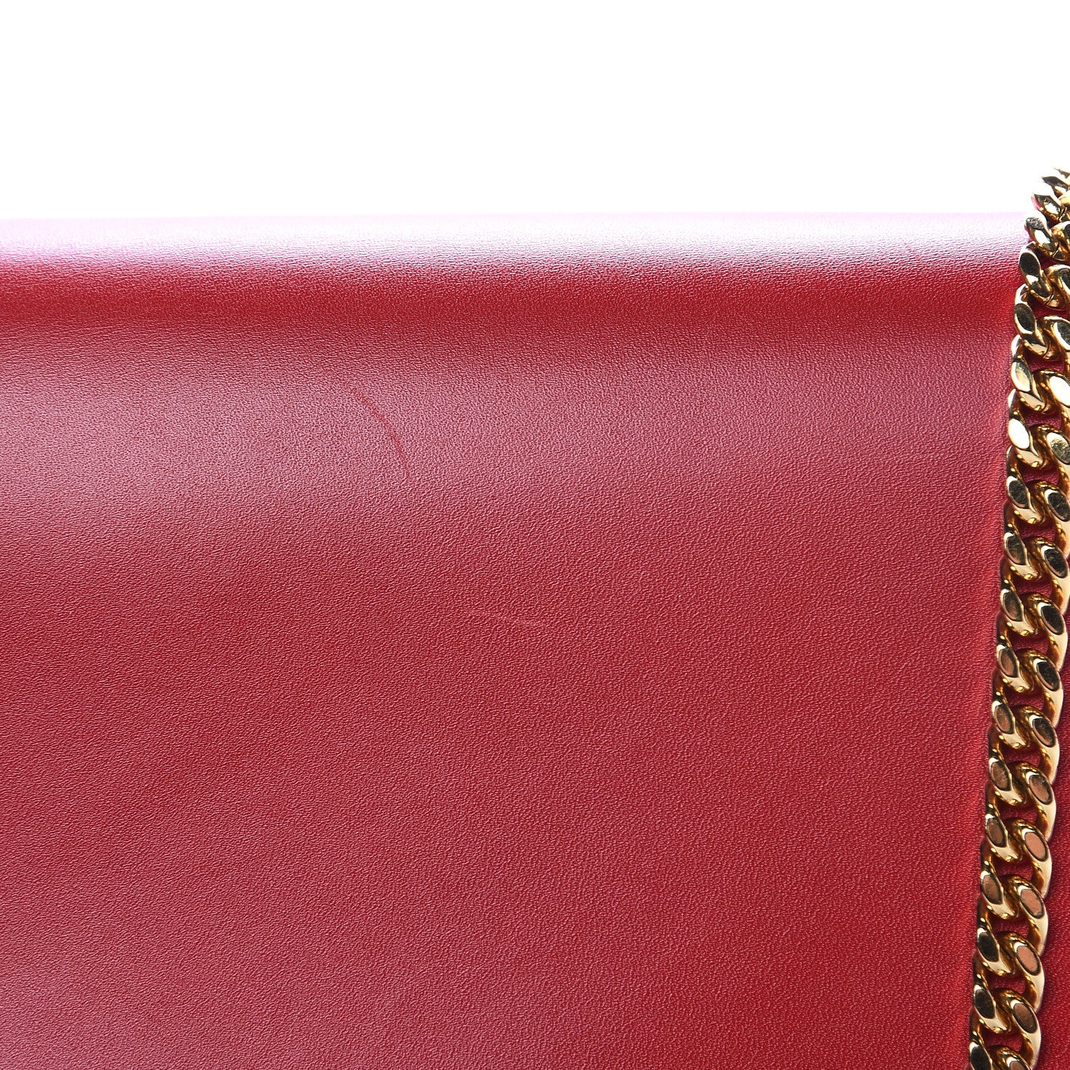 Saint Laurent Smooth Calfskin Medium Classic Monogram Kate Tassel Satchel Lipstick Red 11 of 14