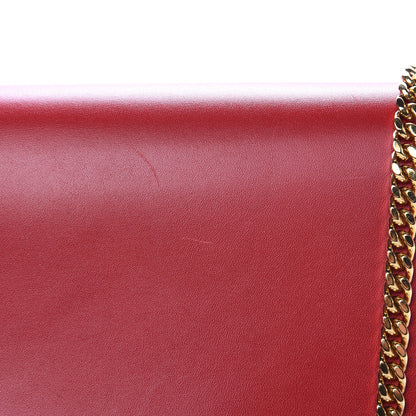 Saint Laurent Smooth Calfskin Medium Classic Monogram Kate Tassel Satchel Lipstick Red 11 of 14